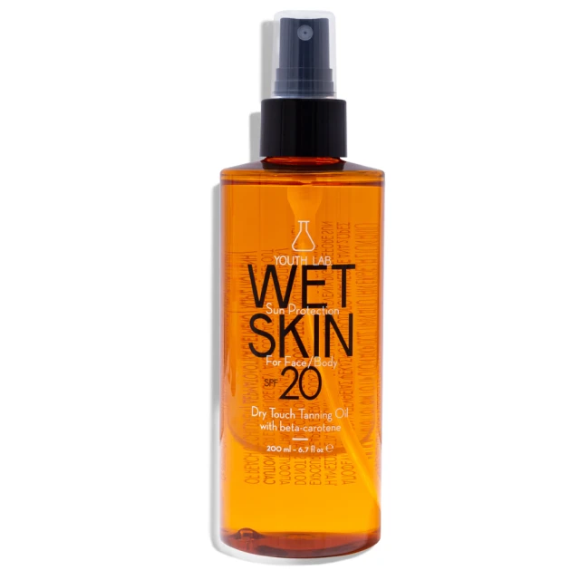 Youth Lab Wet Skin SPF20 Face & Body Dry Touch Tanning Oil Dry Oil ...