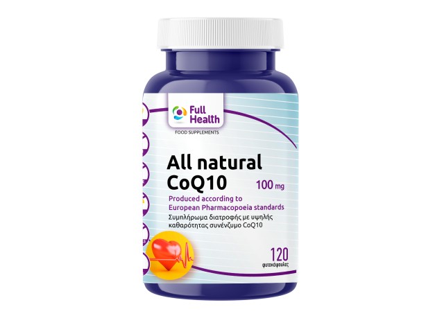 Full Health All Natural CoQ10 100mg Συμπλήρωμα Διατροφής με Συνένζυμο … Full Health All Natural CoQ10 100mg Συμπλήρωμα Διατροφής με Συνένζυμο …