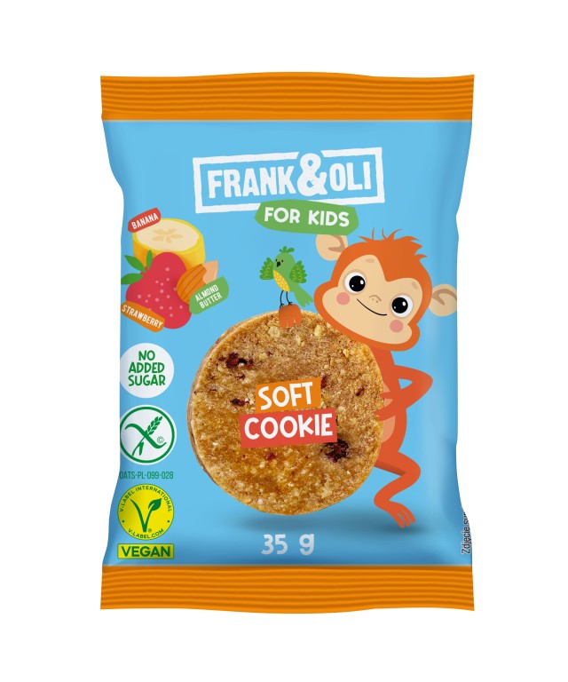 Frank & Oli For Kids Soft Cookie Almond Paste, Strawberry & Banana Παι … Frank & Oli For Kids Soft Cookie Almond Paste, Strawberry & Banana Παι …