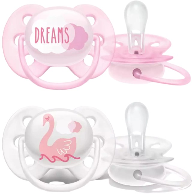 Avent Philips Ultra Soft Πιπίλες Σιλικόνης για 0-6m+ Κορίτσι Dreams - … Avent Philips Ultra Soft Πιπίλες Σιλικόνης για 0-6m+ Κορίτσι Dreams - …