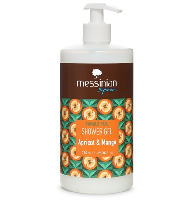 Messinian Spa Apricot & Mango Shower Gel Αφρόλουτρο Βερίκοκο - Μάνγκο 750ml