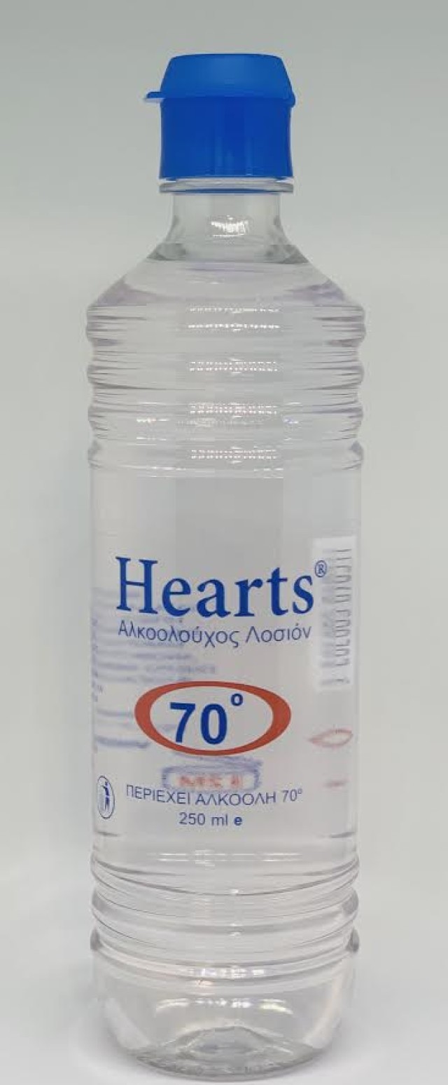 Viochrist Hearts Αλκοολούχος Λοσιόν 70° Αλκοόλης 250ml Viochrist Hearts Αλκοολούχος Λοσιόν 70° Αλκοόλης 250ml