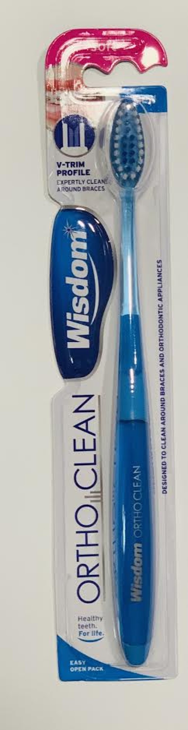 Wisdom Ortho Clean Toothbrush Soft Οδοντόβουρτσα Μαλακή Χρώματα:Μπλέ - … Wisdom Ortho Clean Toothbrush Soft Οδοντόβουρτσα Μαλακή Χρώματα:Μπλέ - …