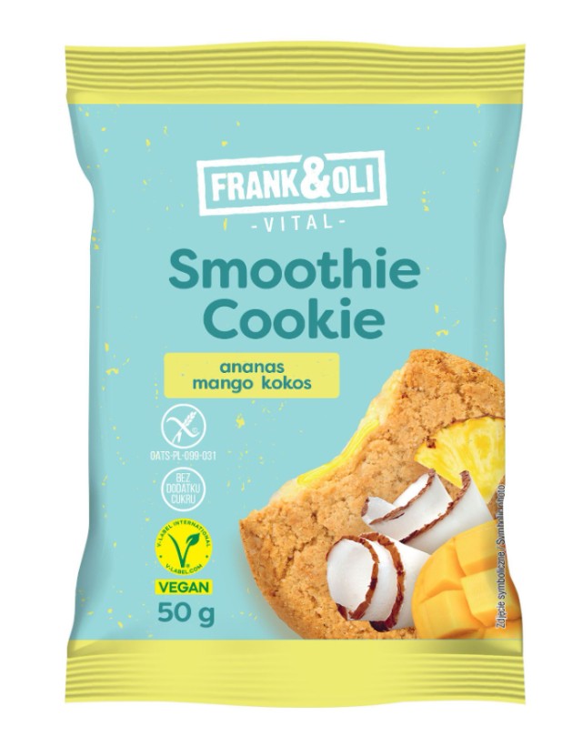 Frank & Oli Smoothie Cookie Pineapple, Mango & Coconut Μαλακό Μπισκότο &hellip;