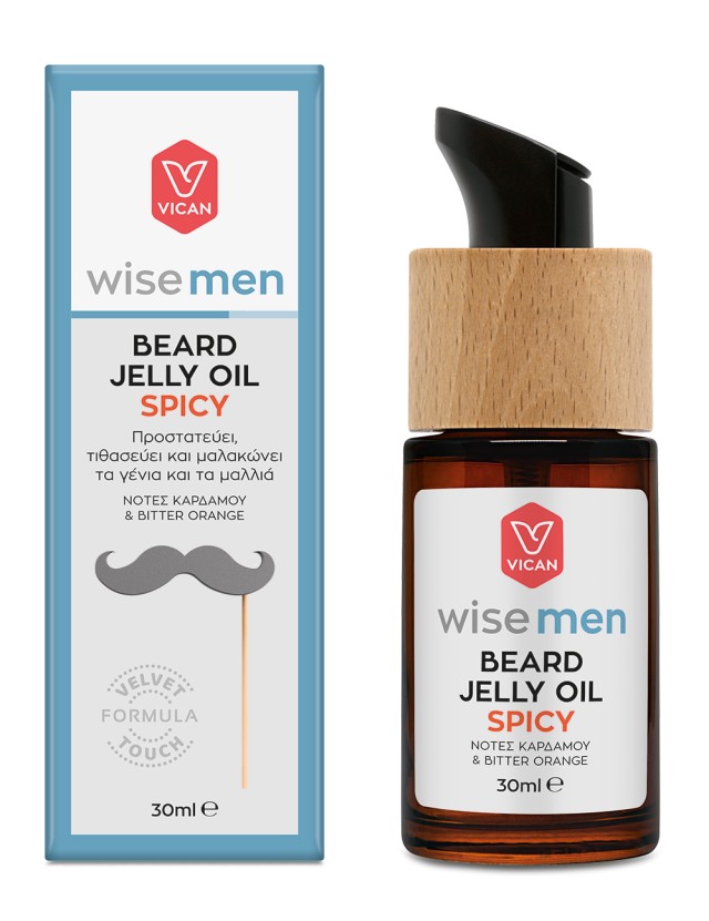 Vican Wise Men Beard Jelly Oil Spicy Ενυδατικό Λάδι για τα Γένια 30ml Vican Wise Men Beard Jelly Oil Spicy Ενυδατικό Λάδι για τα Γένια 30ml