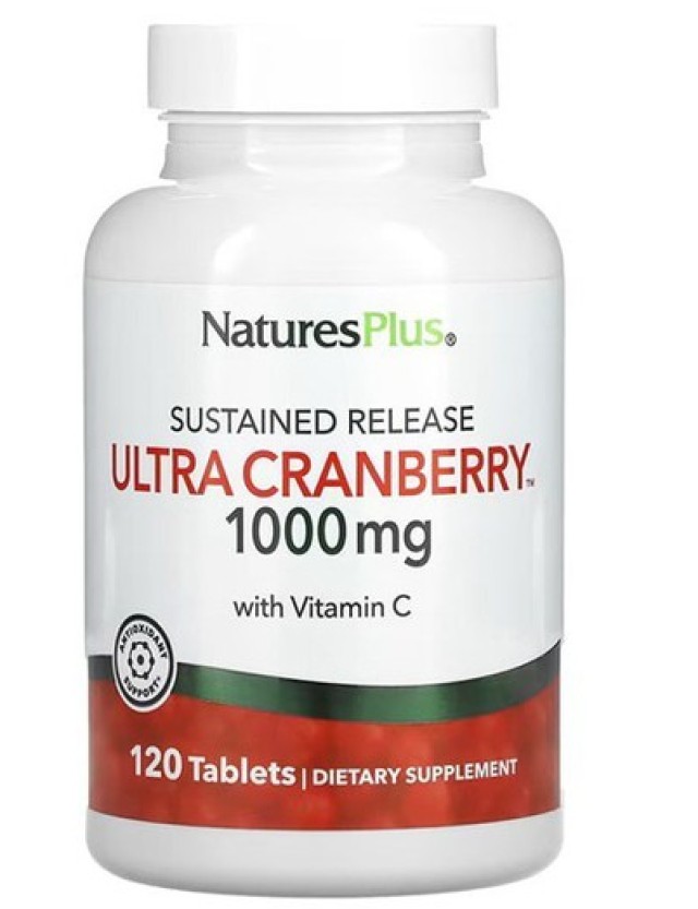Nature's Plus Ultra Cranberry 1000mg για το Ουροποιητικό Σύστημα 120 Ταμπλέτες