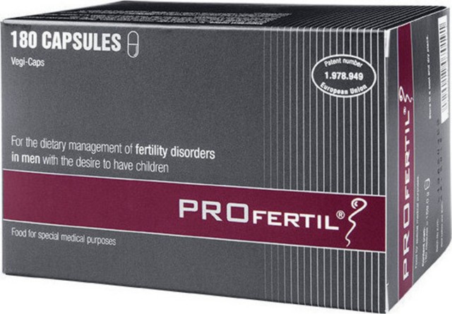 ProFertil Men Συμπλήρωμα Διατροφής για την Αντιμετώπιση Διαταραχών Γονιμότητας για Άνδρες 180 Κάψουλες