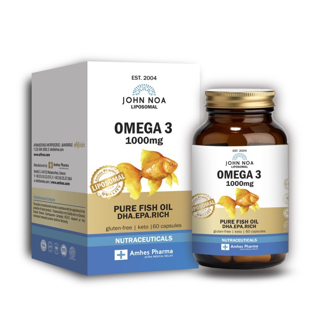 John Noa Liposomal Omega 3 Ιχθυέλαιο 1000mg 60 Κάψουλες John Noa Liposomal Omega 3 Ιχθυέλαιο 1000mg 60 Κάψουλες