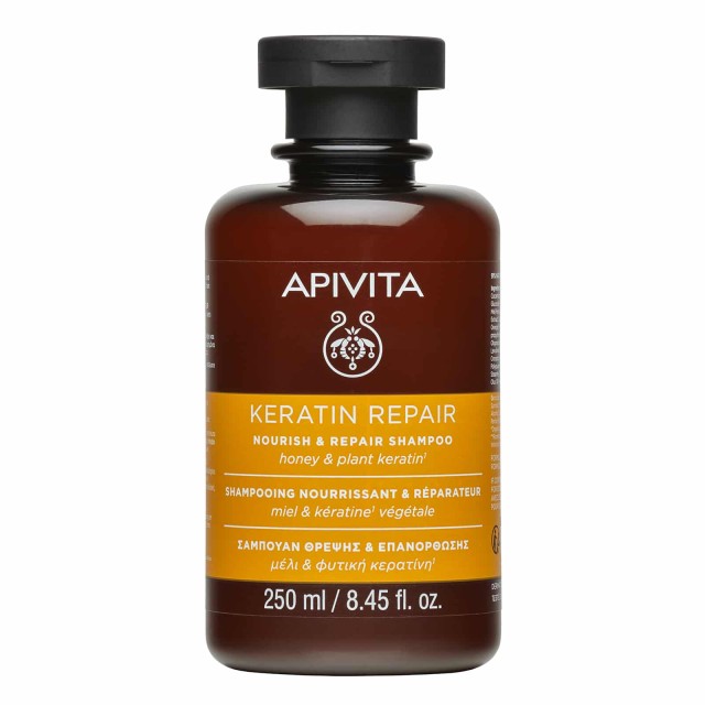 Apivita Keratin Repair Σαμπουάν Θρέψης & Επανόρθωσης για Ξηρά, Ταλαιπω …