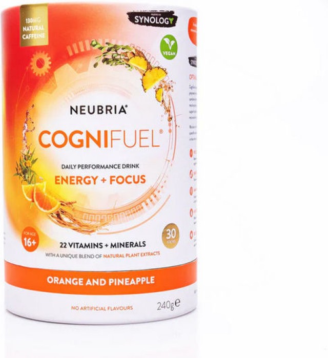 Neubria Cognifuel Orange & Pineapple Ενεργειακό Ρόφημα για Μέγιστη Αντ …