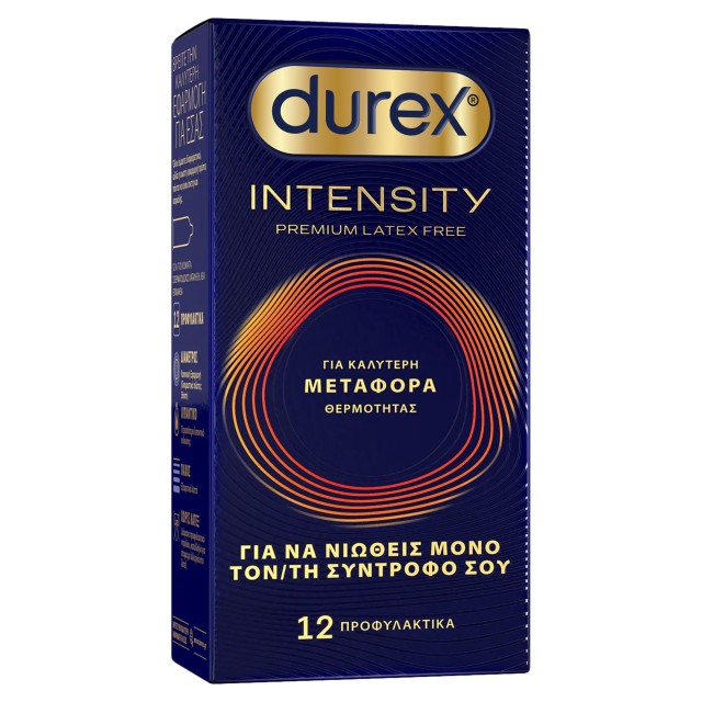 Durex Εξαιρετικά Λεπτά Προφυλακτικά Intensity 12 Τεμάχια Durex Εξαιρετικά Λεπτά Προφυλακτικά Intensity 12 Τεμάχια