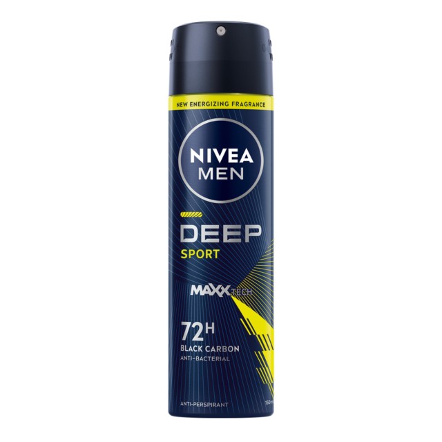 Nivea Men Deep Extreme Anti Perspirant Ανδρικό Αποσμητικό Spray 72h Πρ …