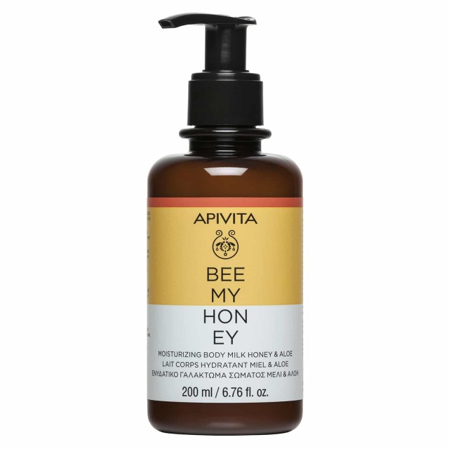 Apivita Bee Μy Honey Body Milk Honey & Aloe Ενυδατικό Γαλάκτωμα Σώματος με Μέλι και Αλόη 200ml με Αντλία