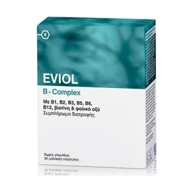 Eviol B-Complex Συμπλήρωμα Συμπλέγματος Βιταμίνης B για τη Φυσιολογική …
