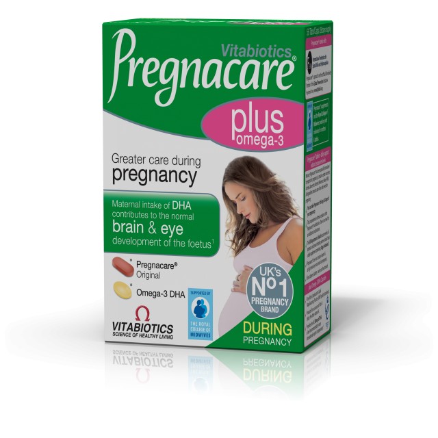 Vitabiotics Pregnacare Plus με Επιπλέον Ωμέγα 3 Λιπαρά Οξέα για την Εγκυμοσύνη 28 Δισκία & 28 Κάψουλες