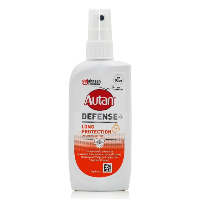 Autan Defense+ Long Protection Εντομοαπωθητική Lotion σε Μορφή Spray για Παιδιά άνω των 2 Ετών και Ενήλικες 100ml