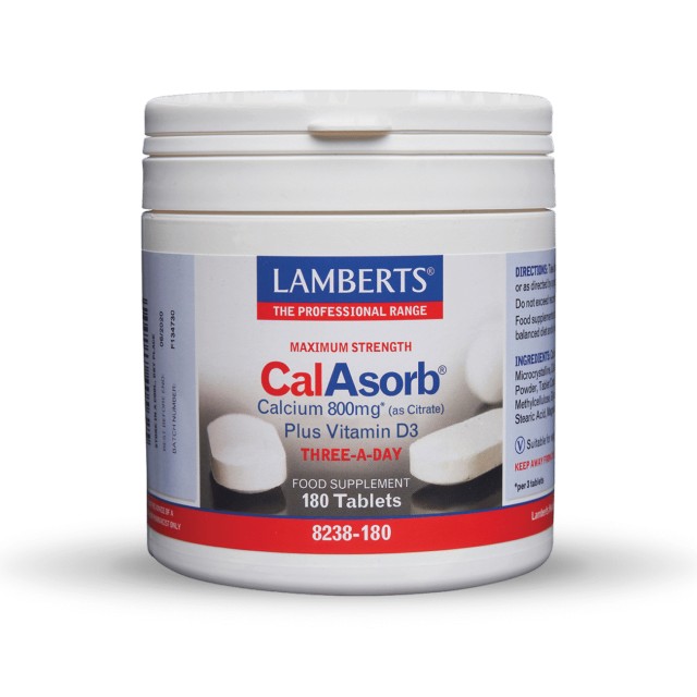 Lamberts Maximum Strength CalAsorb Calcium (as Citrate) 800mg Κιτρικό …