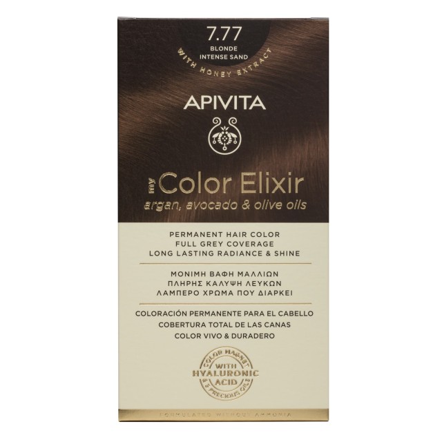 Apivita My Color Elixir No7.77 Ξανθό Έντονο Μπέζ Κρέμα Βαφή Σε Σωληνάρ …