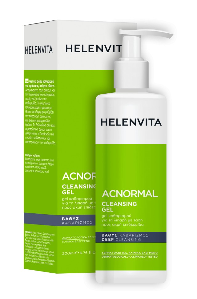 Helenvita - ACNormal Cleansing Gel Τζελ Καθαρισμού Για Την Ακμή 200ml Helenvita - ACNormal Cleansing Gel Τζελ Καθαρισμού Για Την Ακμή 200ml