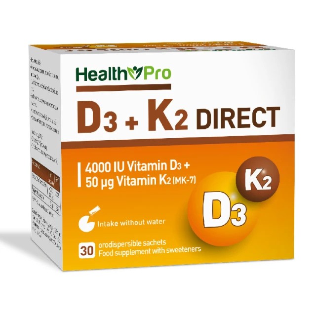 Health Pro Vitamin D3 4000iu + K2 50μg Direct Διασπειρόμενη Σκόνη Χωρί … Health Pro Vitamin D3 4000iu + K2 50μg Direct Διασπειρόμενη Σκόνη Χωρί …