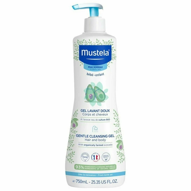 Mustela Gentle Cleansing Gel for Hair & Body with Avocado... Mustela Gentle Cleansing Gel for Hair & Body with Avocado...