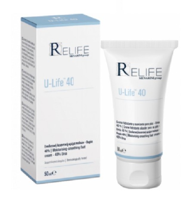 Menarini ReLife U-Life 40 Ενυδατική Κρέμα Ποδιών 50ml Menarini ReLife U-Life 40 Ενυδατική Κρέμα Ποδιών 50ml