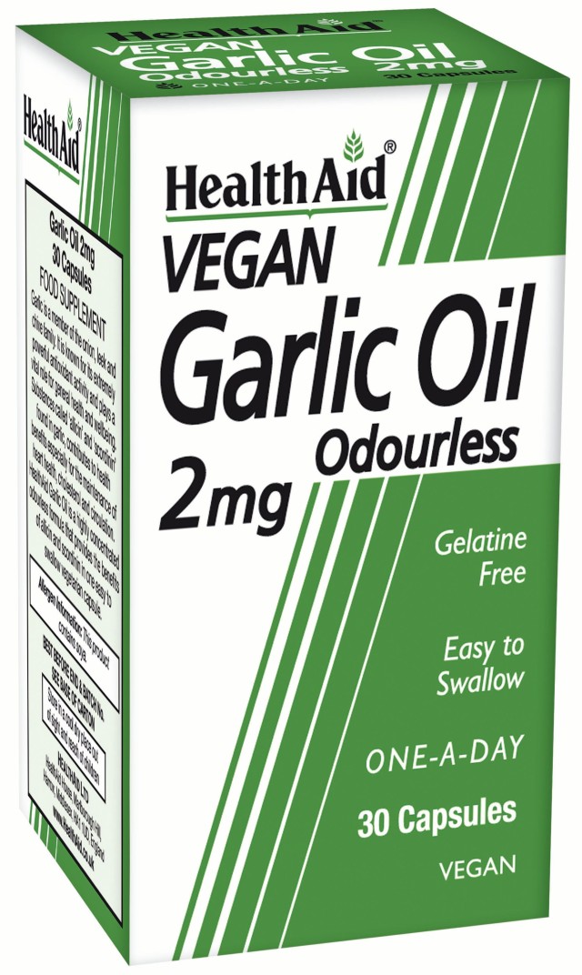 Health Aid Garlic Oil 2mg Συμπλήρωμα Διατροφής με Έλαιο Σκόρδου για Ρύ …