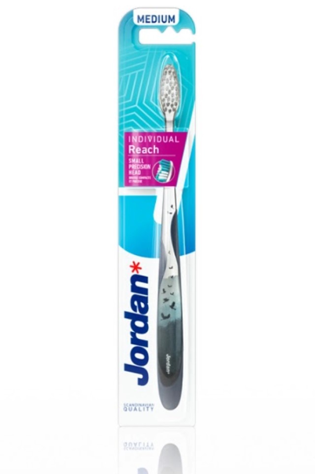 Jordan Individual Reach Medium Οδοντόβουρτσα για Βούρτσισμα Ακριβείας …