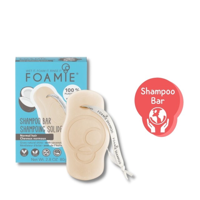 Foamie Shampoo Bar Shake Your Coconuts Normal Hair Σαμπουάν για Κανονικά Μαλλιά 80gr