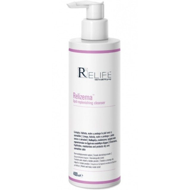 Menarini ReLife Relizema Lipid Replenishing Cleanser Ενυδατικό Καθαριστικό για Ξηρές - Ευαίσθητες Επιδερμίδες 400ml