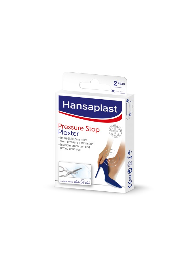 Hansaplast Pressure Stop Plasters Προστατευτικά Διάφανα Επιθέματα 2 Τεμάχια