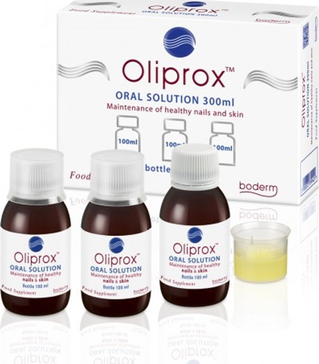 Boderm PROMO Oliprox Oral Solution Πόσιμο Συμπλήρωμα Διατροφής για την Καλή Υγεία των Νυχιών και του Δέρματος 3x100ml
