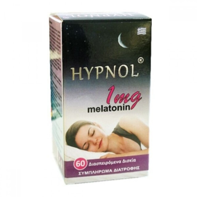 Medichrom Hypnol Μελατονίνη 1mg Συμπλήρωμα Διατροφής για Φυσική Υποστή &hellip;