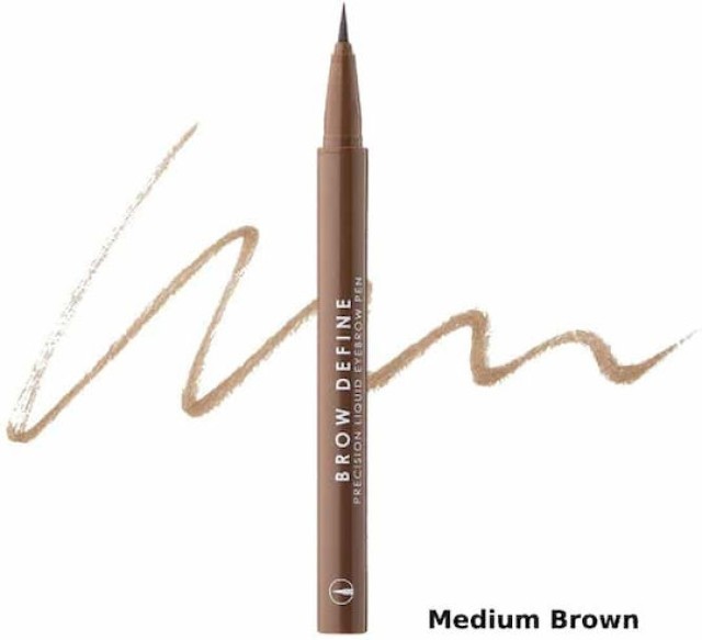MUA Brow Define Liquid Brow Pen Medium Brown Μολύβι Φρυδιών 1gr