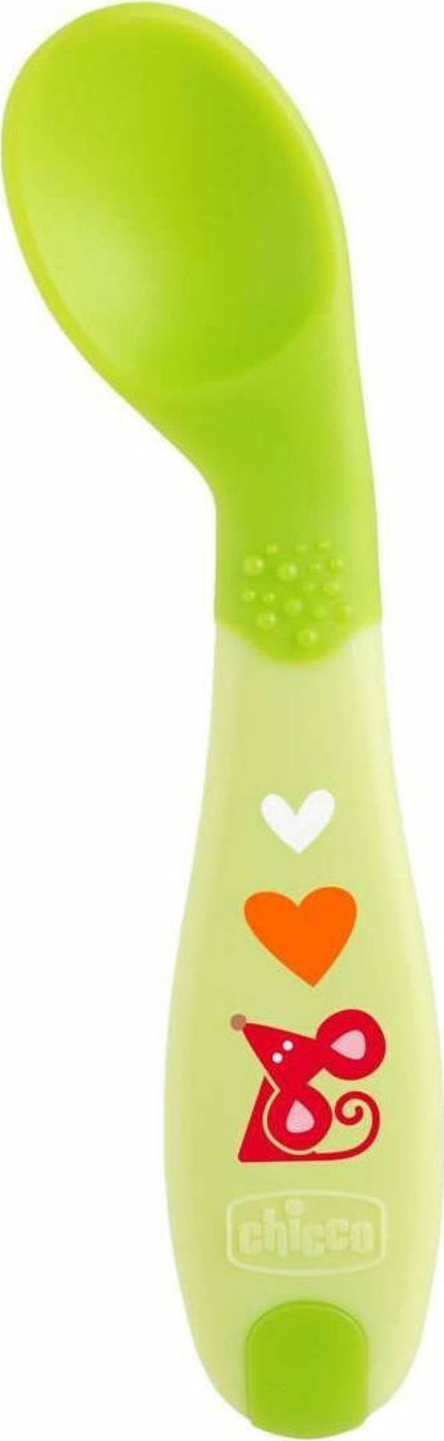 Chicco Babys First Spoon Κουτάλι Σιλικόνης Πράσινο για 8m+ 1 Τεμάχιο [16100-20]