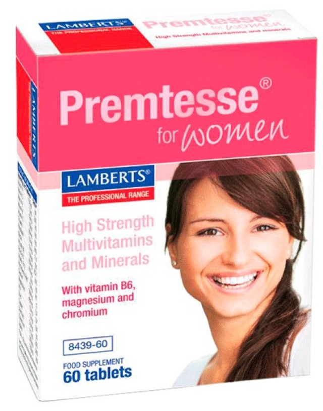 Lamberts Premtesse ® Πολυβιταμινούχο Συμπλήρωμα Διατροφής για τις Γυναίκες 60 Ταμπλέτες [8439-60]