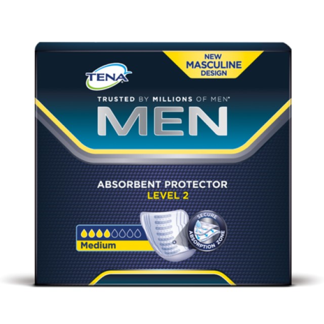 TENA Slipad For Men Level 2 Ανδρικά Επιθέματα Ακράτειας 10 Τεμάχια