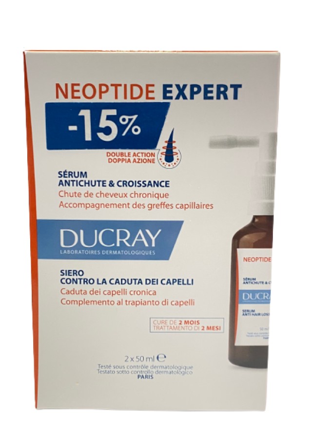 Ducray Neoptide Expert Ορός Ανάπτυξης Κατά της Τριχόπτωσης 2x50ml -15% Επί Της Λιανικής