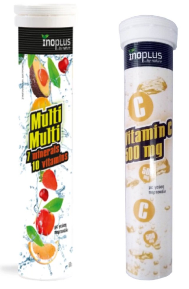 Inoplus PROMO Multi Multi 10 Βιταμίνες + 7 Μέταλλα 20 Αναβράζοντα Δισκ …