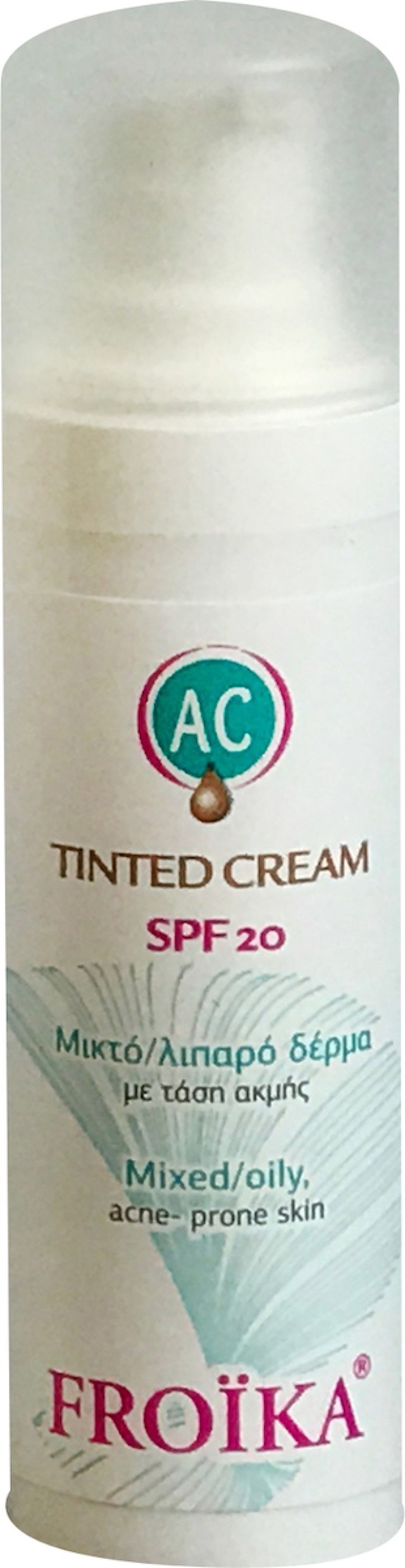 Froika AC Tinted Cream Light SPF20 Επικαλυπτική Κρέμα Με Χρώμα Ανοιχτή Απόχρωση 30ml