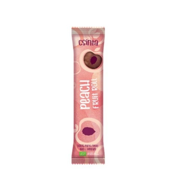 Csinta 100% Organic Fruit Roll Peach Βιολογικό Σνακ Αποξηραμένων Φρούτ &hellip;