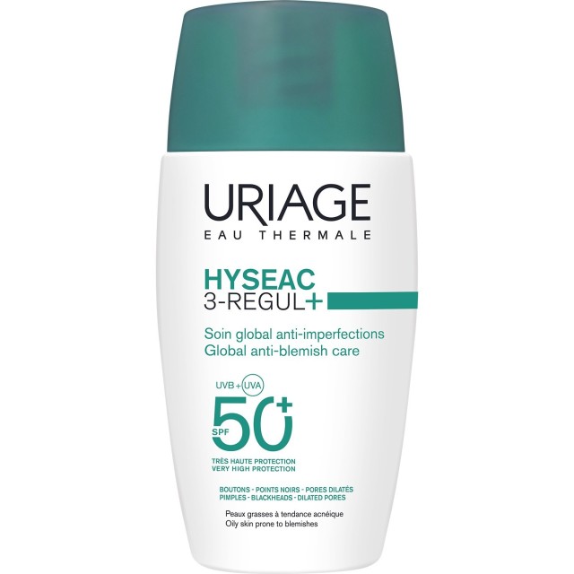 Uriage Hyseac 3 Regul+ SPF50+ Global Anti Blemish Care Αντηλιακό Προσώ &hellip;