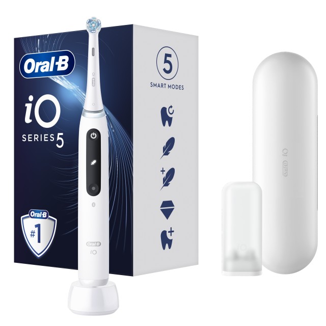 Oral B iO Series 5 Ηλεκτρική Οδοντόβουρτσα White 1 Τεμάχιο