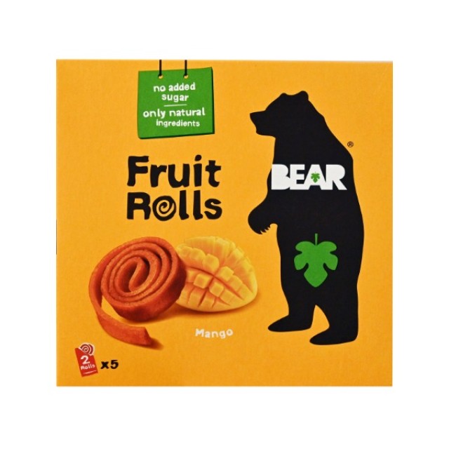 Bear Fruit Rolls Mango Σνακ Αποξηραμένου Φρούτου 5x20g