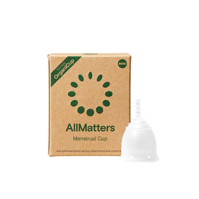 AllMatters Menstrual Cup Size MINI Κύπελλο Περιόδου Σιλικόνης για Κορίτσια στην Εφηβεία / Ελαφριά Ροή 1 Τεμάχιο (OrganiCup)
