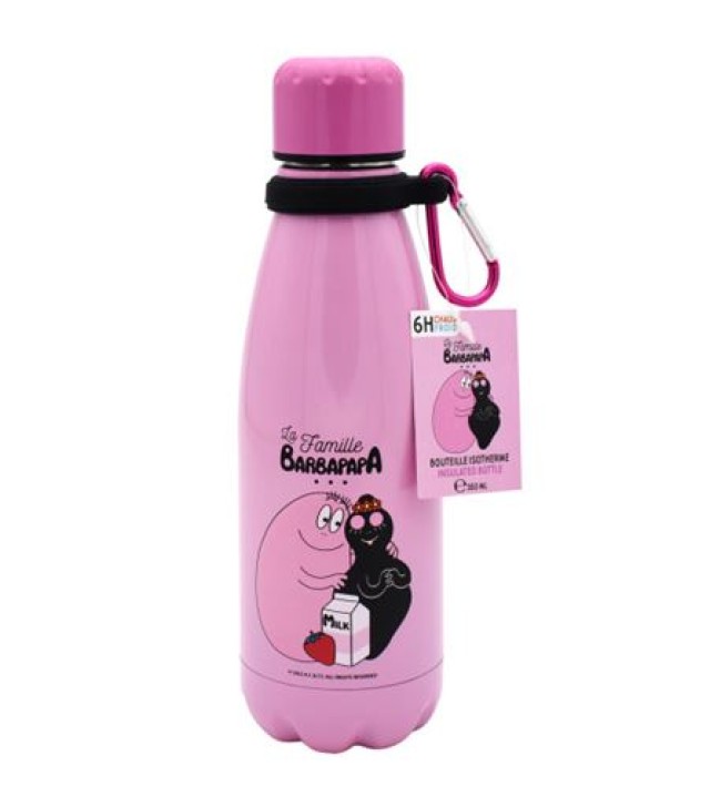 Take Care Μπουκάλι Θερμός Ροζ Χρώμα La Famille Barbapapa 350ml