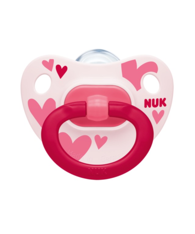 Nuk Happy Days Πιπίλα Σιλικόνης Με Κρίκο 18-36m+ 1 Τεμάχιο [10.739.505]