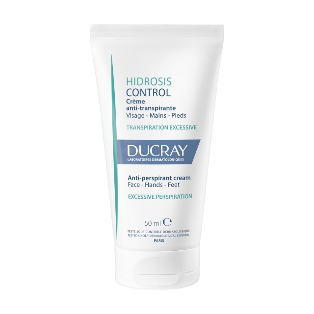 Ducray Hidrosis Control Αντιιδρωτική Κρέμα για Πρόσωπο, Χέρια & Πόδια 50ml