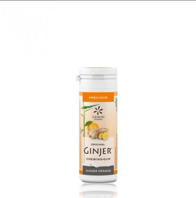 Euromed Ginger Τσίχλες Με Γεύση Πορτοκάλι 30gr /20 Τεμάχια