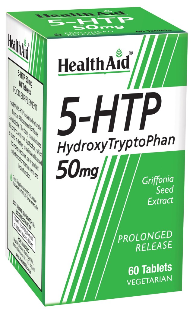 Health Aid 5-HTP L-5 Hydroxytryptophan 50mg Συμπλήρωμα Διατροφής για Ρ …